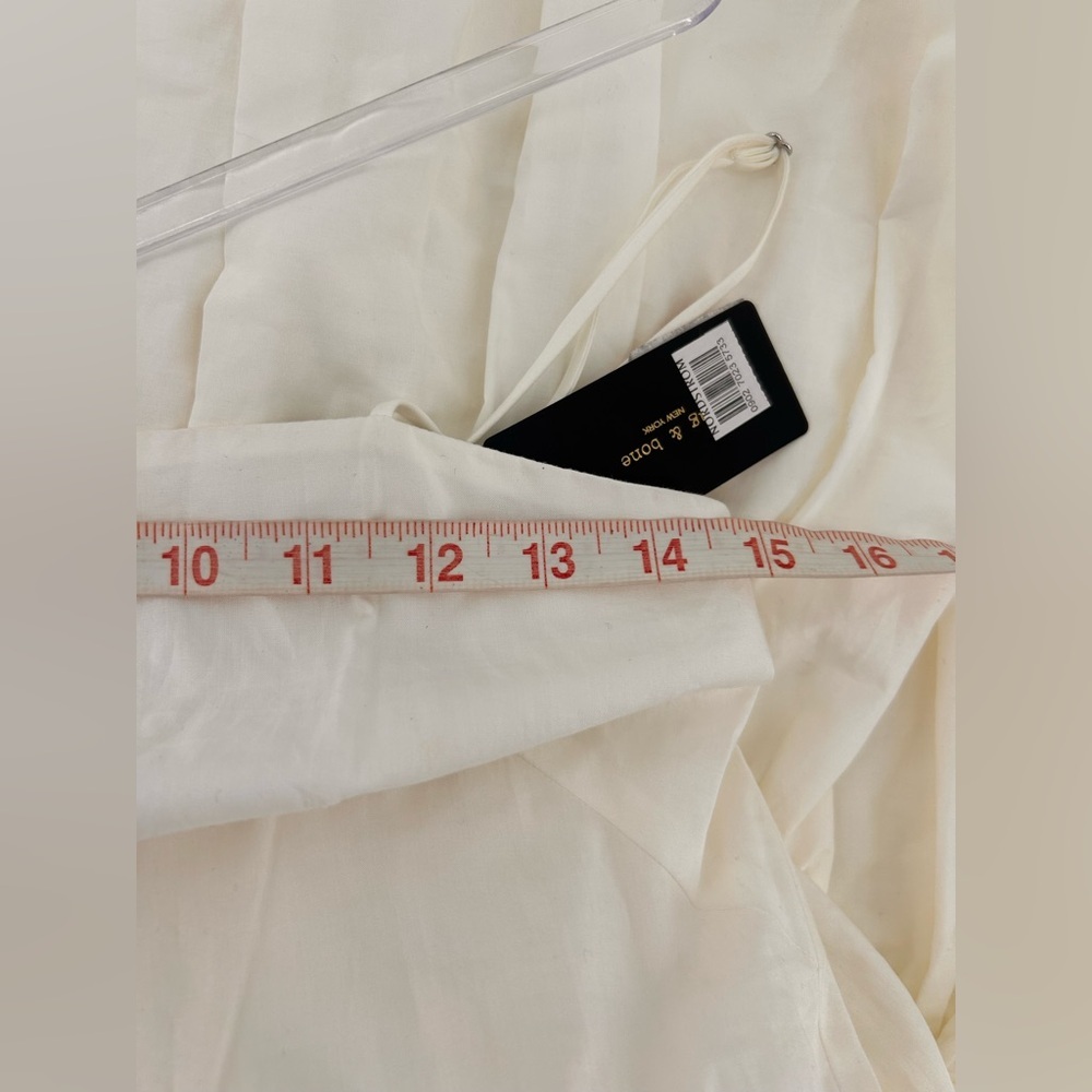 Rag And Bone Ladies Leilah Poplin Dress Size XS White - Picture 9 of 12